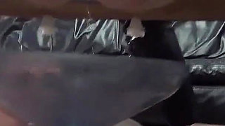 Sexy MILF's Pissing in Their Slaves Mouth