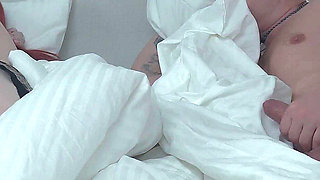 Step Mom Shares Bed with Step Son After Fight - Cums Inside!