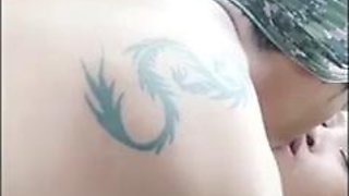 Thai student fuck in car and creampie