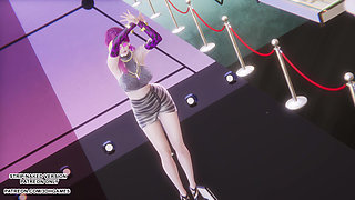 MMD MAMAMOO - Starry Night Evelynn Sexy Kpop Dance League of Legends Hentai Uncensored 4K 60FPS