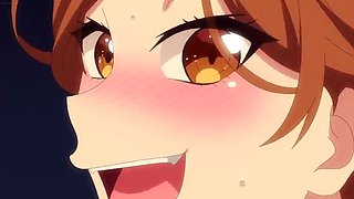 Uncensored Harem College Threesome with Hot Anime Girls