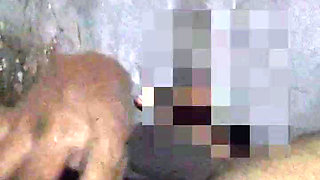 Horny wank in his car