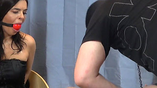 Zeena and Latina's Bound Betrayal: Dominatrix Duo Subdued with Ballgags and Belts! (4k)