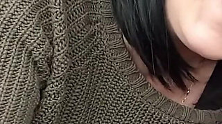 German Girlfriend Give Date a Blowjob at Car and Swallow While Boyfriend Wait Upstairs