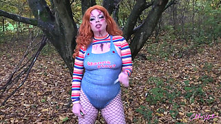 Catalia Smoking Dressed up in Cosplay