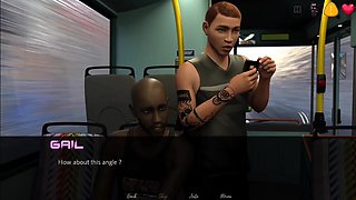 Stepsister Have a Some Fun with Stranger Guys in the Bus