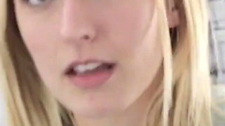 SisLovesMe - Lucky Stud Caught Horny Blonde Babe Rubbing Her Cunt Gets To Fuck Her Instead
