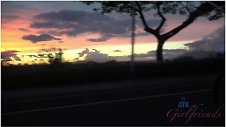 Vina Skyy In On Vacation With Pornstar Vina Sky Hanging At The Beach And Playing With Her Pussy In The Car