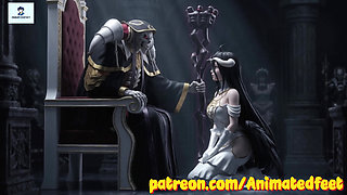 Animated Albedo Overlord Anal Footjob Blowjob Hentai