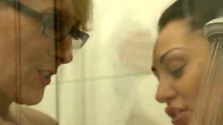 German MILF and Teen Threesome with Lana Vegas and Rosaline Love - Big Tits, Tattoo, Pussies