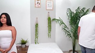 Camila Henao Gives New Client A Wild Happy Ending Massage With Blowjob & Doggystyle