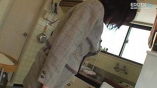 Mature asian housewife gets punishment