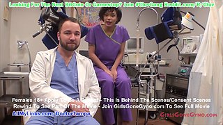 Ebony teen Jackie Banes participates in mind-blowing orgasm study with Doctor Tampa and Nurse Rose