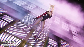 MMD T-ara - Day By Day Ahri Sexy Kpop Dance League of Legends Hentai Uncensored 4K 60FPS