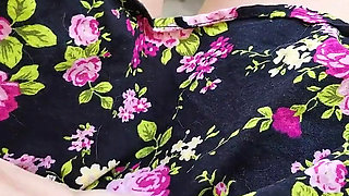 MILF playing outside on the front porch in plain view of the street and neighbors