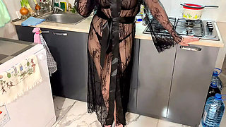 Hot Russian MILF in Lace Negligee Gives Amazing Blowjob & Doggystyle Fuck - POV