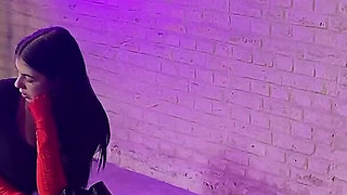 Behind the Scenes: Caged Sub Gets Destroyed by His Mistress’s Strap-on - BDSM - French Pegging