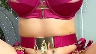 Blonde With Natural Big Boobs Loves Putting A Toy In Her