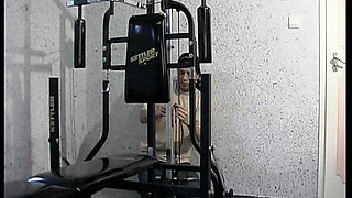 Double Penetration Session with German Babe in the Gym