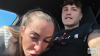 Marika Milani Car Blowjob & Doggy Style Fuck on Couch - Big Tits Babe Sucks Cock