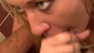 Alysha Rylee sucks and does cum in mouth with huge cock