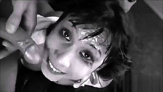 Junkie Whore Loves Eating Cum
