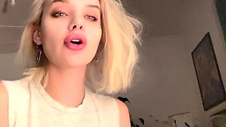 Blonde teen Sierras first erotic masturbation video