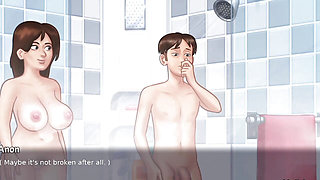 Except for the girl friend in the bathroom, I have piled up the summertime saga game.