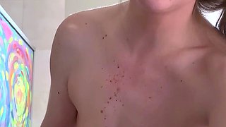 Cute amateur webcam teen girl toying pussy on webcam