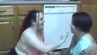 Chubby coeds Christina & Madalyn get messy