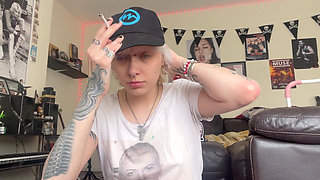 Smoking a Cig Makeup and No Makeup Compilation