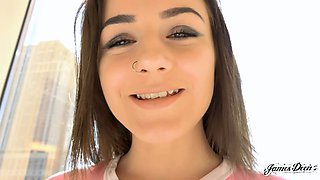 James Deen welcomes naive teen Rosalyn Sphinx to the adult industry