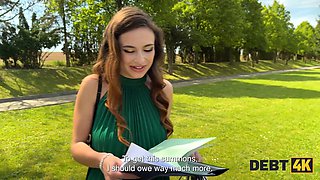Debt collector's cum for stunning euro babe Sakura Hell and her beautiful hair-loving boyfriend