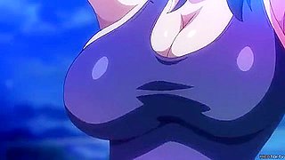 She has creampie sex in her swimsuit and then in her uniform in the entranceway.