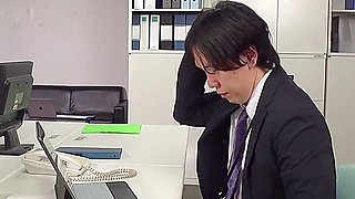 I Was Captivated By The Cheeky Female Employees Panty Shot As She Crossed Her Legs, And I Forgot About Our Anniversary And Indulged In An Affair At A Love Hotel... Her Beautiful Legs In Black Pantyhose Give Me A Thigh Job, A Footjob, And Her Big Ass Boun