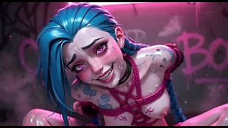 Jinx Shibari Suspension & Floor Bondage Ahegao Compilation