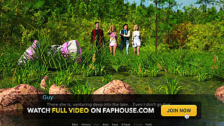 Nursing back to pleasure: two smoking hot girls in bikini by the lake ep 16