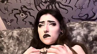 Chubby Brunette Big Boobs Dildo Masturbation
