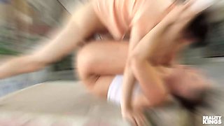 Red haired stepmom Andi James titty screws her sonny then takes him to her bedroom to pound her - reality kings