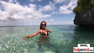 Thai teenager shagged at an abandoned lagoon