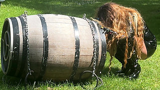 Predicament - Endurance - Slave Locked in Barrel Used as Human Toilet (233)