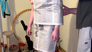 Newspaper Fetish - Wrapping Me in Newspaper