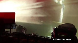 After festival rimming foursome with horny besties