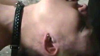 Humiliating pussy penetrated and pissing in mouth