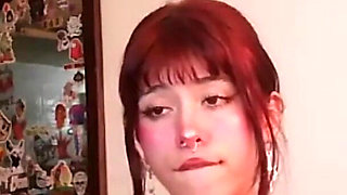 Latina Sensual Naked Masturbation in the Room