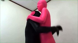 two women fetish latex asslicking and anal mff