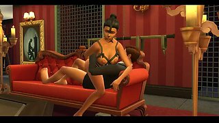 BDSM Sims 4 Hentai Movie Part 2 - Aria Bal in Femdom Cartoon Sex Story