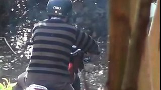 Silver Fox Rolls Up on Motorcycle to Bang Hooker Jungle