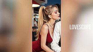 Innocent Date with Blonde Ends in Leash & Crawling Humiliation