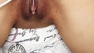 Milk enema squirting milk with my ass